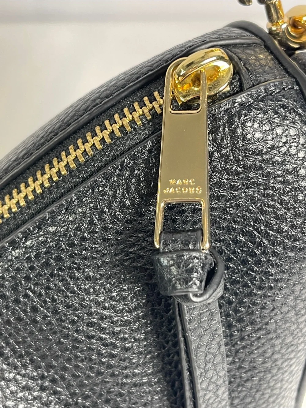 Marc Jacobs Drifter Convertible Black Pebbled Leather Shoulder Bag